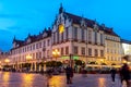 WrocÃâaw at dusk is a city on the Oder River in western Poland. ItÃ¢â¬â¢s known for its Market Square, elegant townhouses and